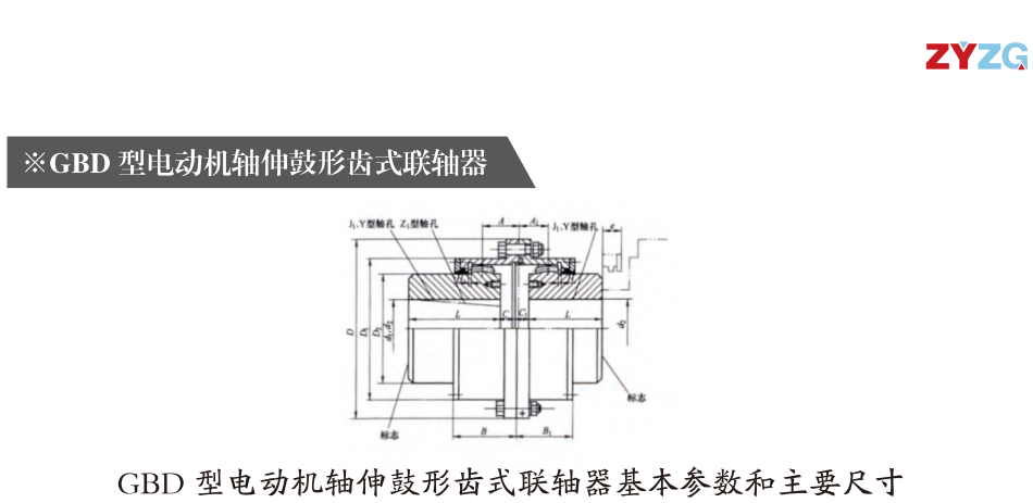 GBD  型電動(dòng)機軸伸鼓形齒式聯(lián)軸器